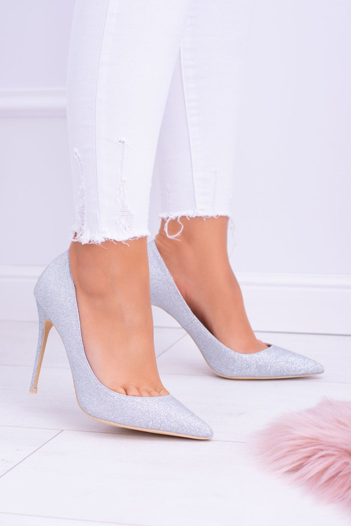 Ženské podpätky Lu Boo Boo Grokate Silver svieti