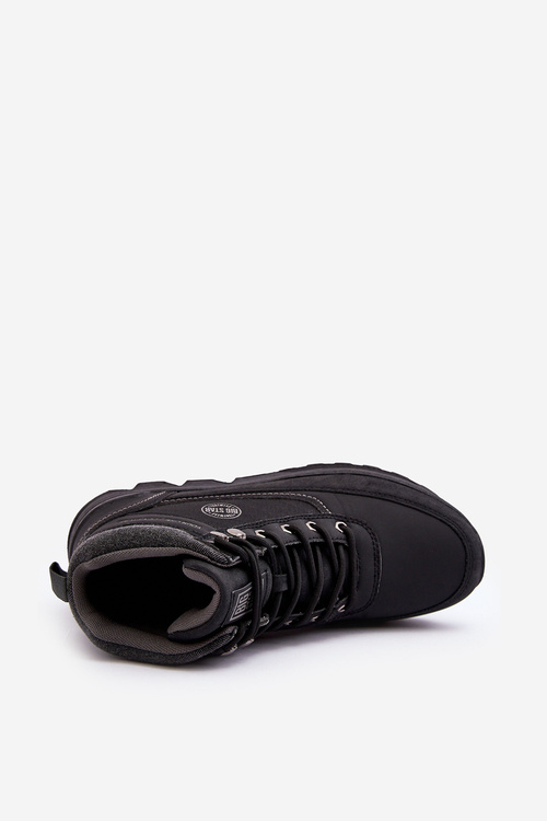 Pánske turistické topánky čierna veľká hviezda MM174016