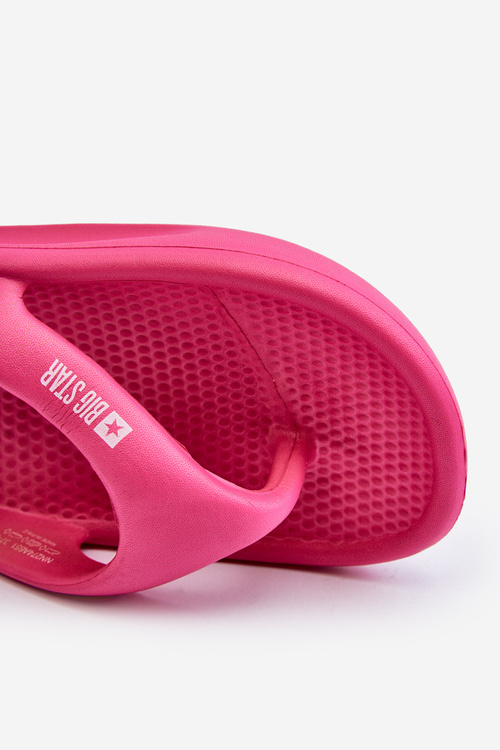 Dámske peny papuče japonky Big Star NN274A651 Fuksia