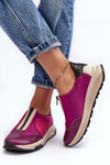 Dámska koža Maciejka Športové topánky 06296-15 Fuchsia