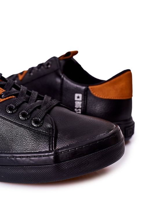 Pánské Kožené Tenisky Big Star GG174026 Černé