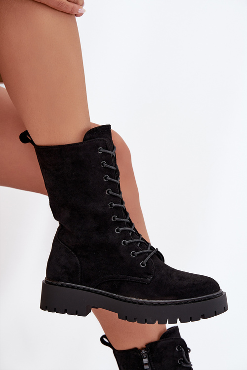 Dámske pracovné čižmy s teplou výplňou Čierne Marvielle