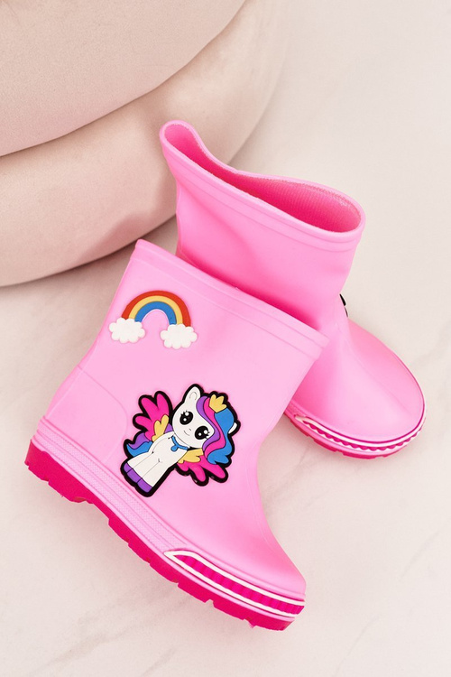 Detské galoshes s ružovým poníkom
