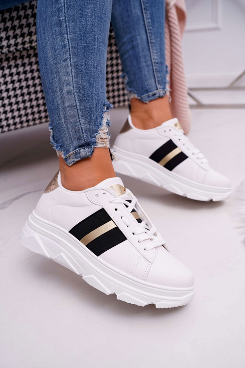 Dámská Sportovní Obuv se silnou Podrážkou Bílé Marche