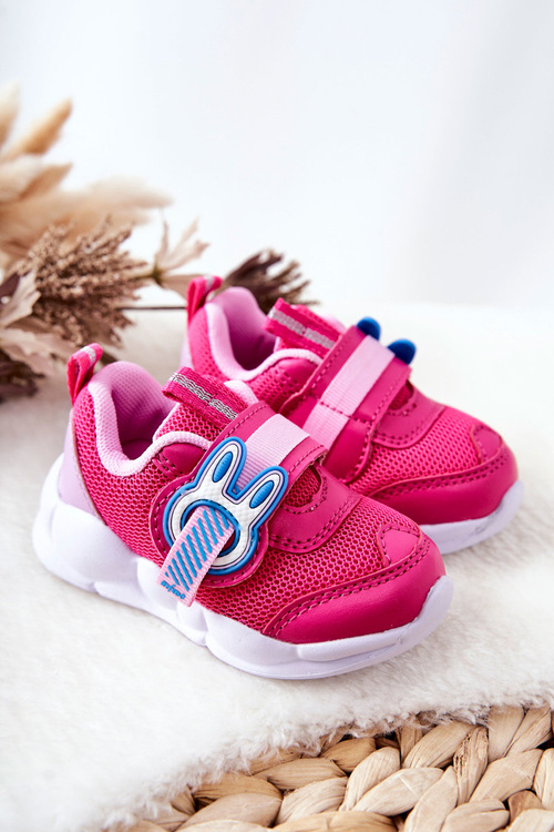 Detské športové topánky pre suchý zips befado 516p089 ružová