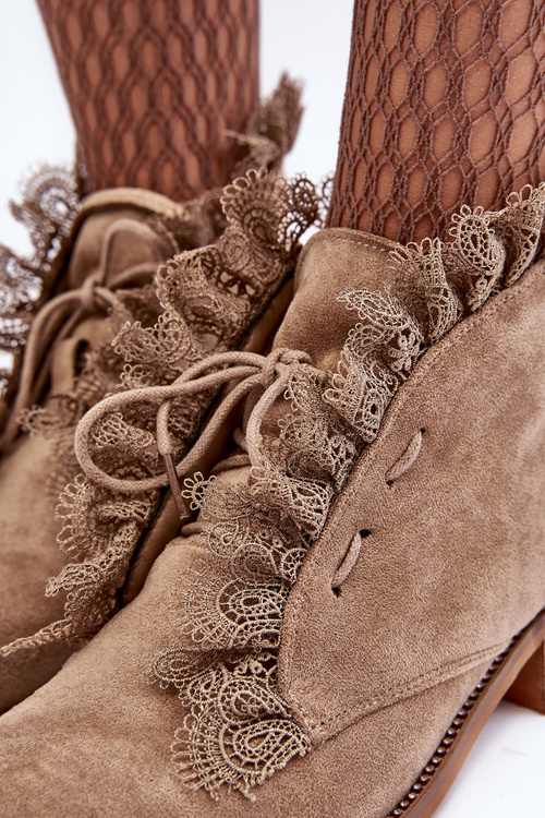 Beige Klemovia semišové ženské semišové topánky