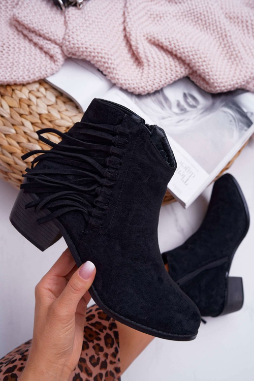 Dámské Kotníkové Boty černé Agnes