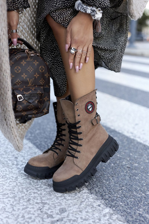 Dámské Traperky Hnědé Monope