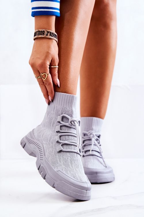 Sportovní ponožky Šede Kimberly