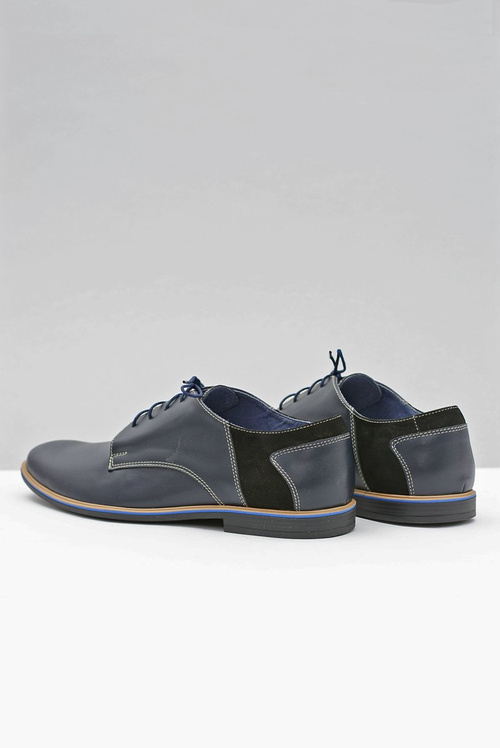 Pánske topánky Bednarek Elegantné kožené námornícke modré Biagio