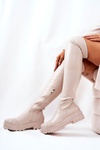 Vysoké topánky pre béžovú charmaju