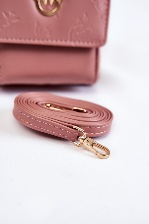 Módna taška 2in1 peňaženky s ružovým savanom