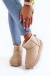 Ženské izolované snehové topánky Veľká hviezda KK274290 Beige