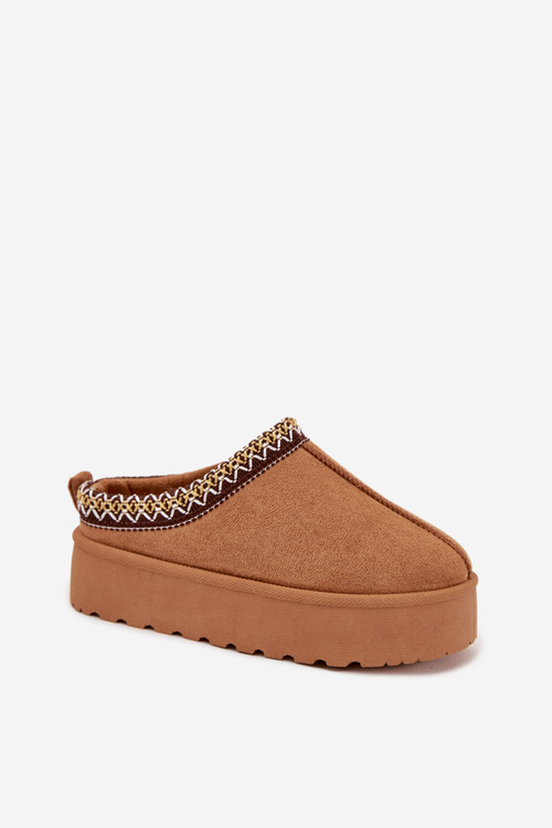 Detské Mládežnícke Snehule S Výšivkou Na Platforme Camel Jolisse