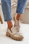 Dámské Polobotky Z Přírodní Kůže Béžové Maciejka 06177-04