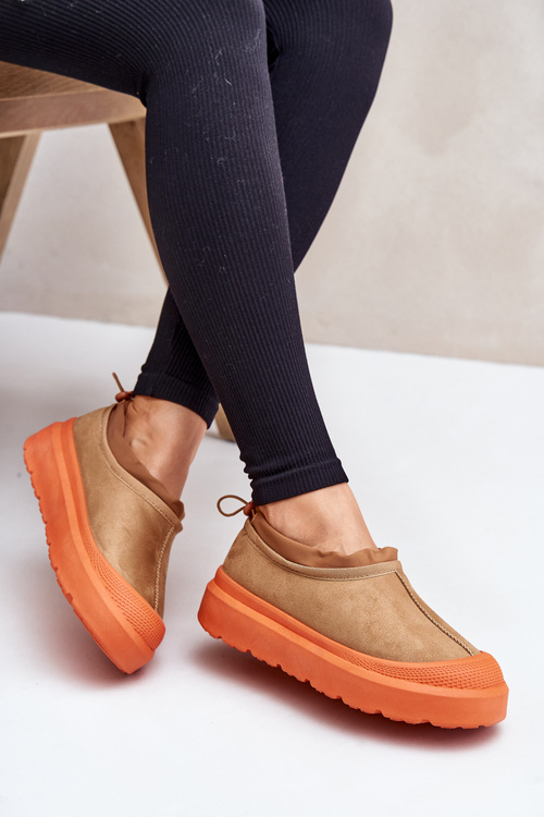 Dámské Sněhule Na Platformě S Nízkým Svrškem Camel Izamine