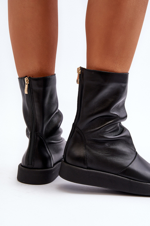 Zazoo 3441 Dámske kožené sandále s čiernou vrchnou časťou