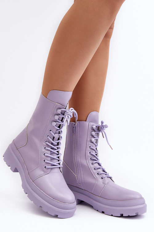 Ženské topánky, fialové eko -geather irande