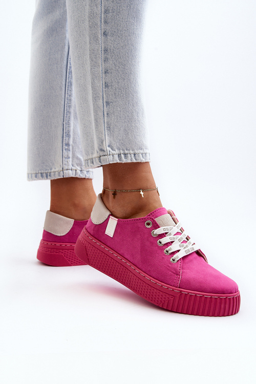 Dámske tenisky MEMORY FOAM SYSTEM BIG STAR NN276004 Fuksia