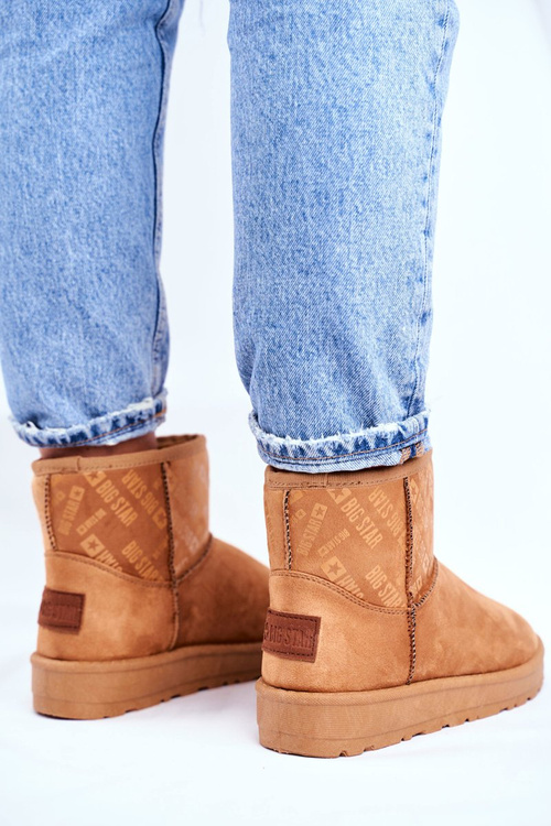 Dámské Zimní Boty Big Star Sněhule Hnědé GG274559