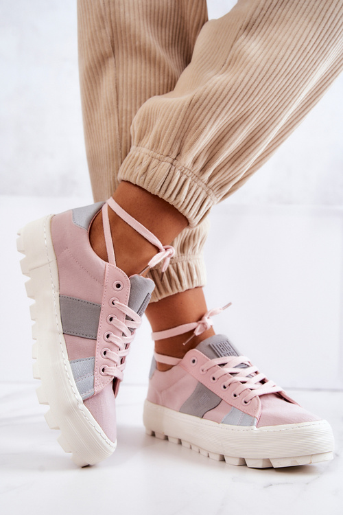 Dámska veľká hviezda JJ274481 Pink Sneakers