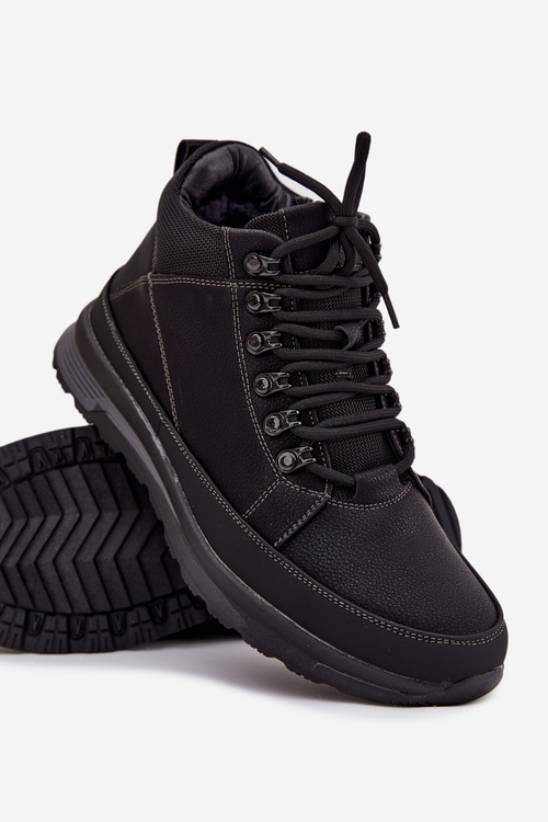 Pánské turistické boty s vyhříváním Černé Wivelle