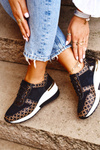 Dámske športové topánky Čierne a biele metronus