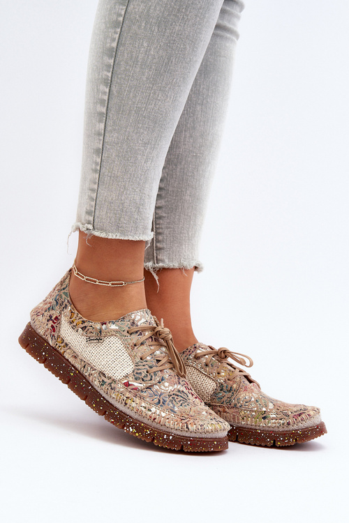 Dámská kožená obuv Maciejka 05850-22 Světle béžová