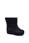 Detský gumový galoshes čierna klasická uspávanka
