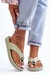 Dámske flip -flopy na platforme Green Bellitta