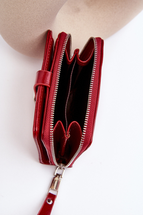 Dámská Lakování Peněženka Z Ekokůží Černý Zalirna