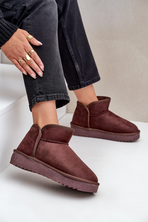 Sněhule Na Platformě Dámské D.Franklin DFSH370010 Čokoládové