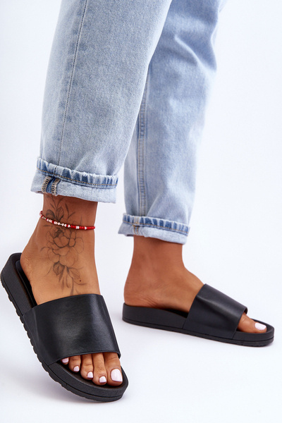 Klasické Dámské Klapky Černé Rolien