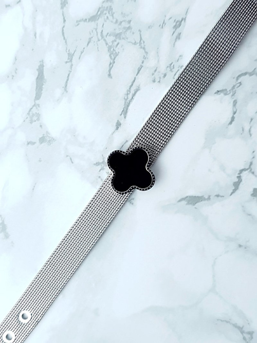 Dámský Náramek S Jetelem Stříbrný Salina