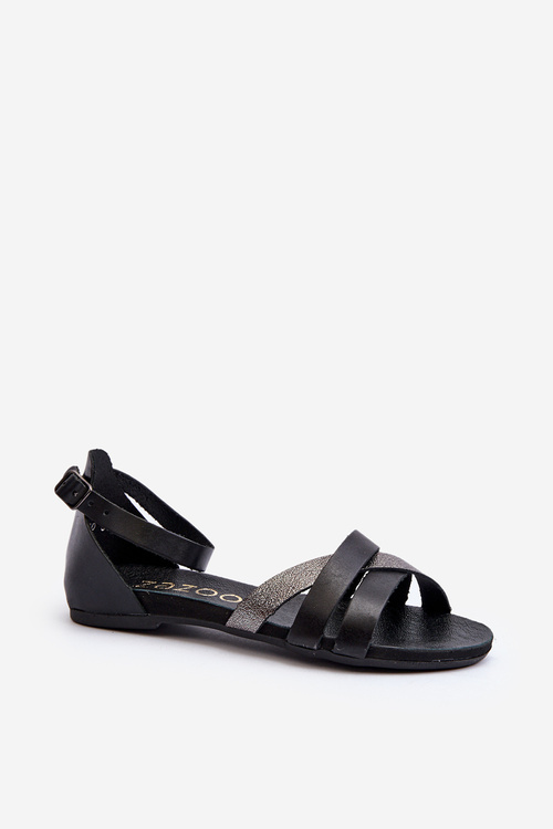 Zazoo 40185 Pohodlné Kožené Nazouváky Černé