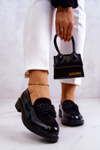 Elegantné Lakované Mokasíny Čierne S.Barski HY51-318 Belize