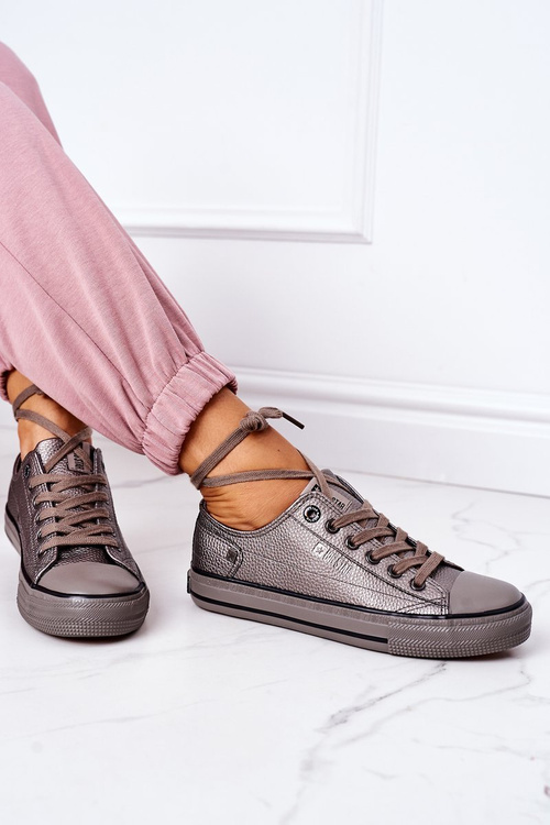 Dámské Kožené Tenisky BIG STAR II274003 Grafitové