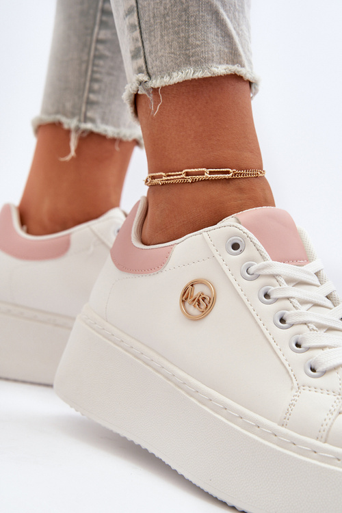 Dámské tenisky na platformě bílé Eshen