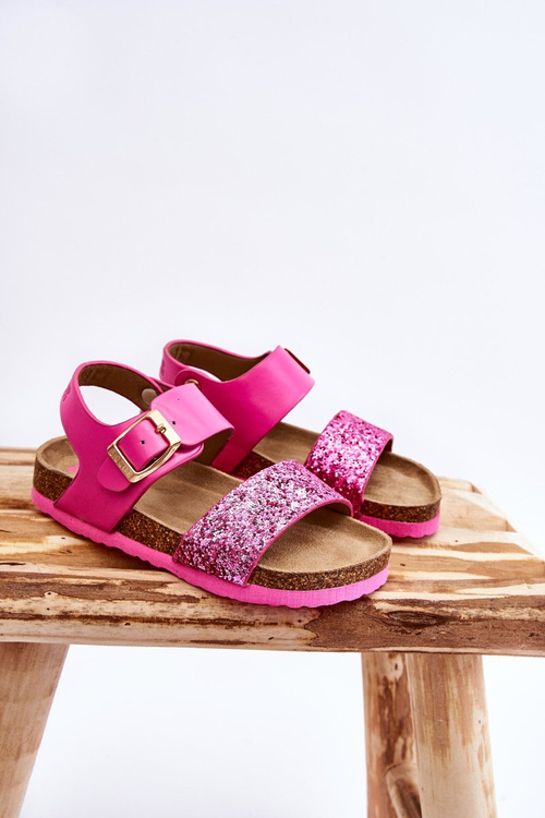 Kožené detské sandále Big Star LL374135 Pink
