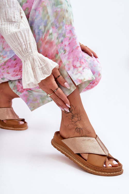 Kožené Profilované Nazouváky Maciejka 04986-29 Hnědá