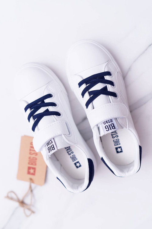 Big Star DD374107 Biele a nagranate tenisky