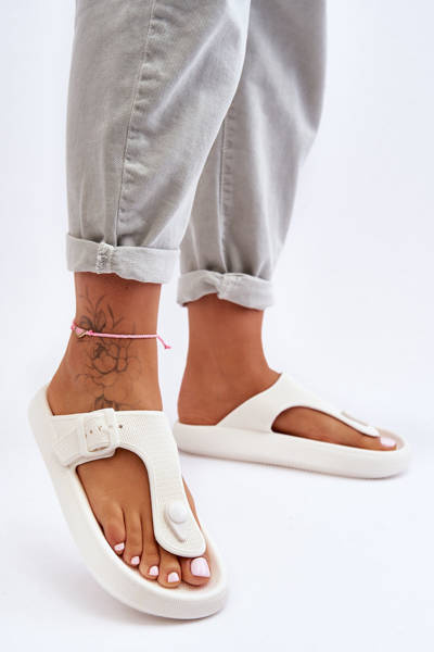 Dámska biela pena flip -flops Apolla