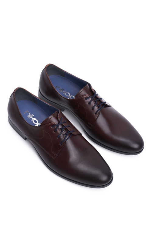 Pánské Polobotky Casual Nikopol Kožené Hnědé 1735