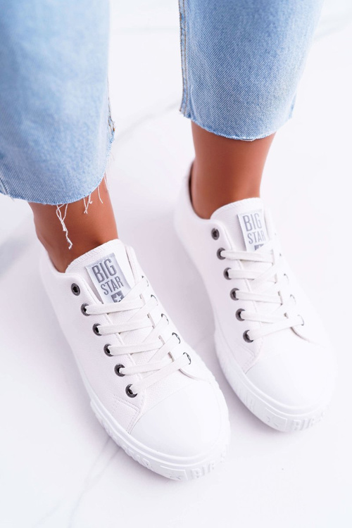 Dámska veľká hviezda Białe EE274248 tenisky