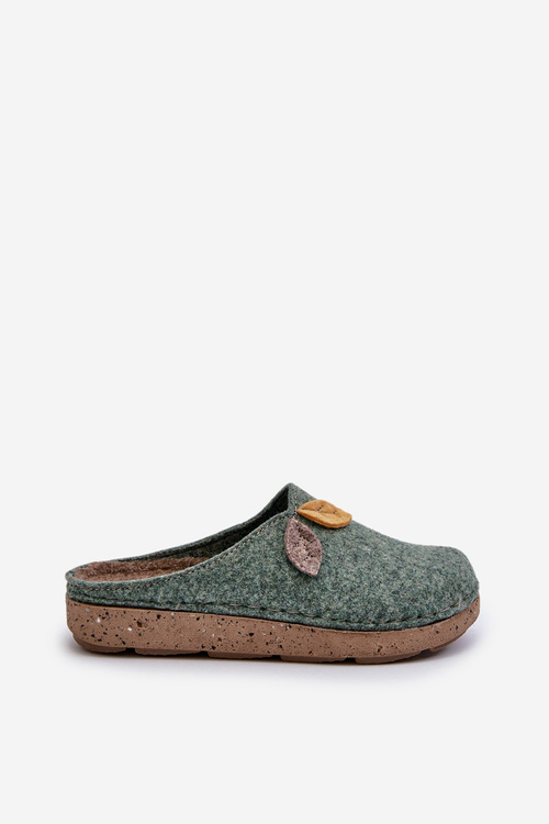Dámské filcové pantofle Inblu ED000013 zelené
