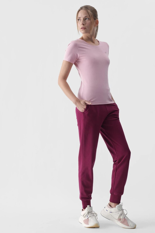 Dámské Hladké Tričko S Logem Růžové 4F 4FWMM00TTSHF1845-56S