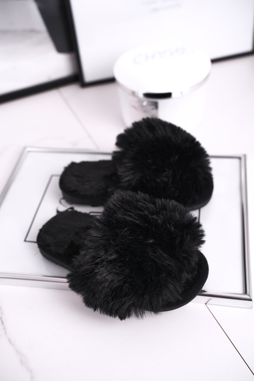 Black Snow Ball Flip Flops s deťmi