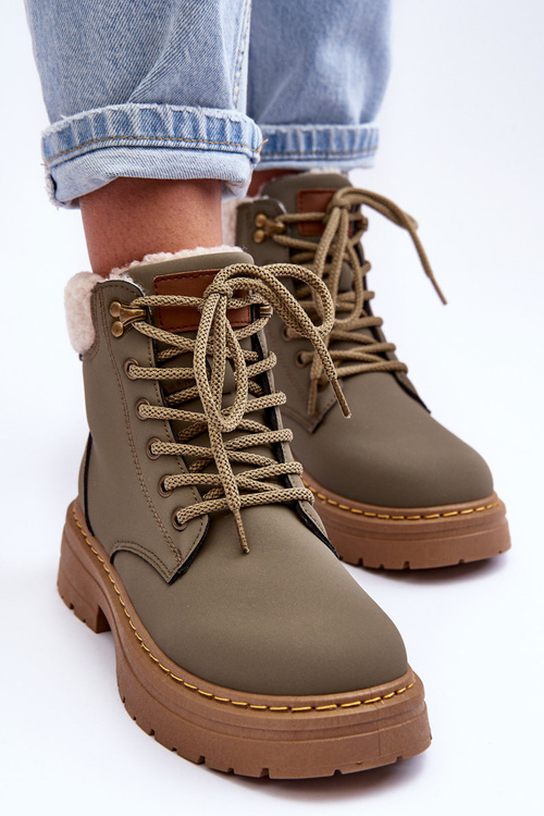 Dámske turistické topánky s ovčie kože s ovčou kožou