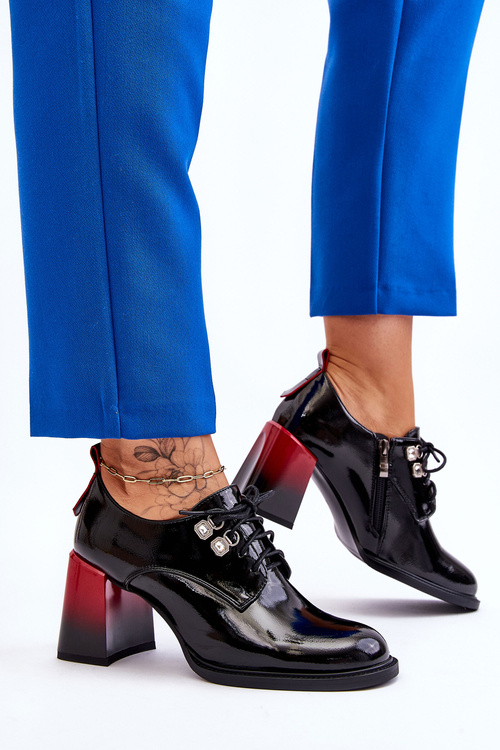 Módne vysoké podpätky čierny Darren