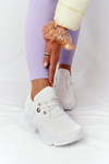 Dámské Sneakersy Na Velké Podrážce Bílé Bubbly